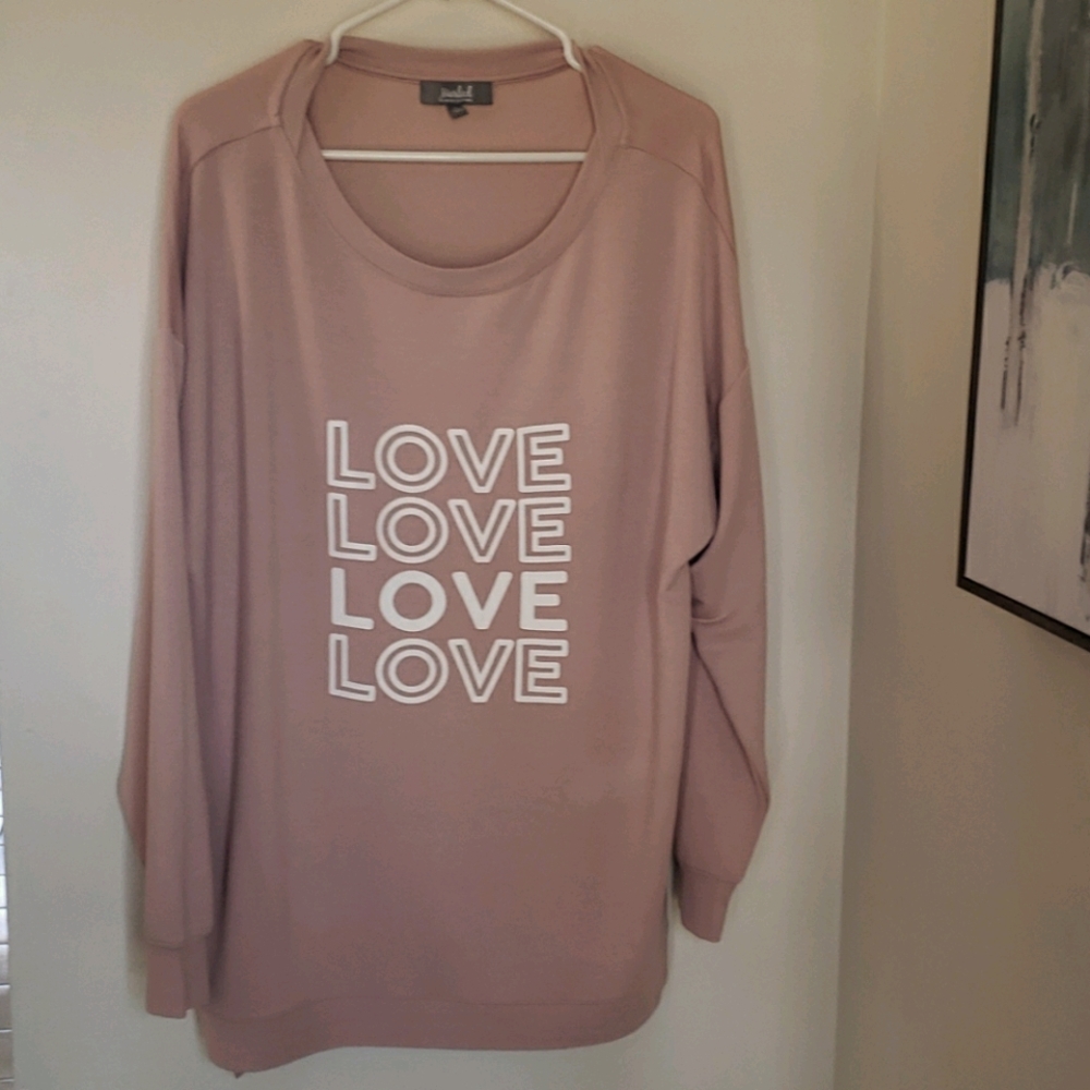 Ultra soft light pink sweatshirt